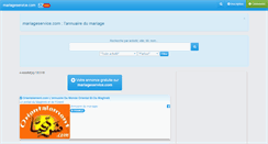 Desktop Screenshot of mariageservice.com